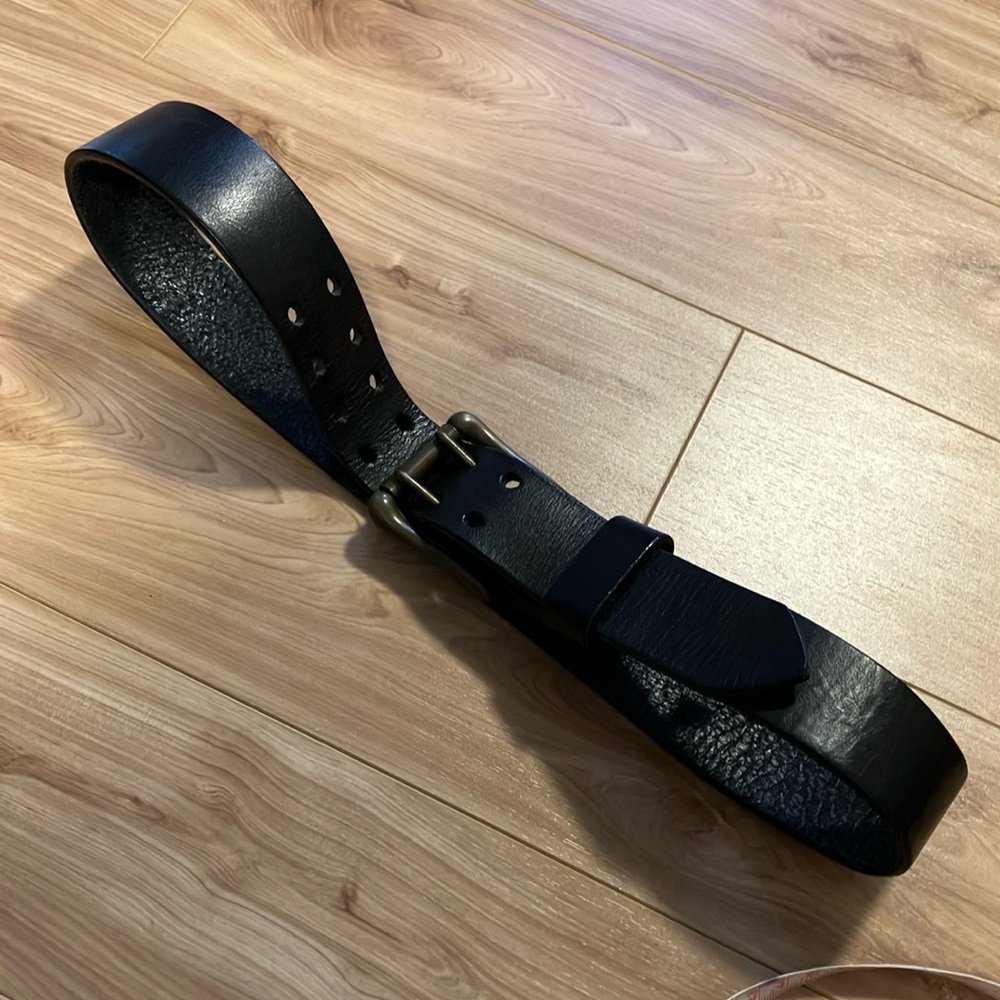 Apache leather belt